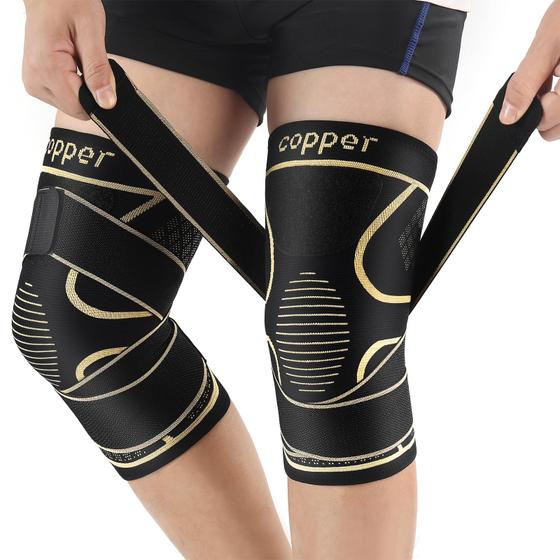 Imagem de Joelheiras MEIDDANO Copper Compression Arthritis 3XL (pacote com 2)