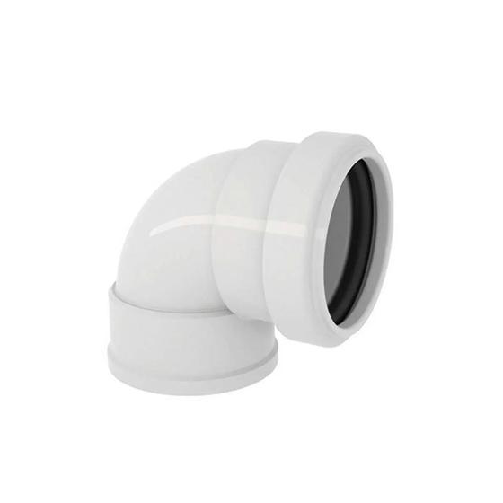 Imagem de Joelho 90 Com Anel 40mm Branco Tigre