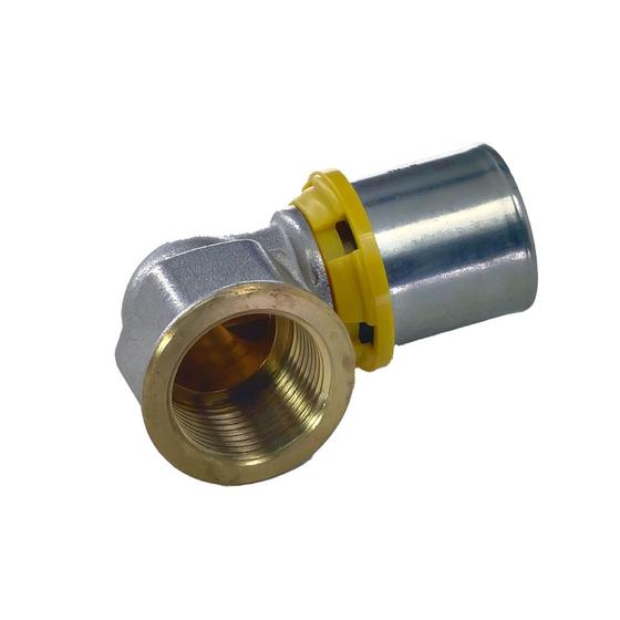 Imagem de Joelho de Gás Fêmea Fixo Pex-AL-PEX 26 mm x 3/4" NPT