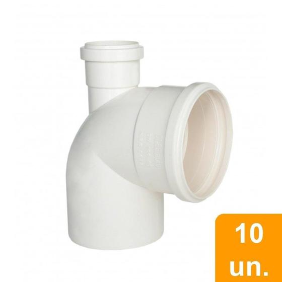 Imagem de Joelho Esgoto 90º com Visita Plastilit 100x50 - Embalagem com 10 Unidades