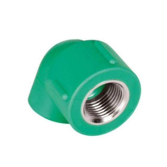 Imagem de Joelho PPR Lr 90º Fêmea Fêmea  20mm x 1/2" 14232 Amanco