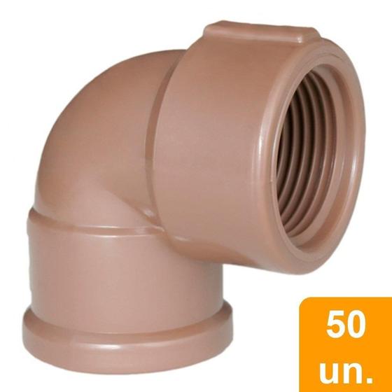 Imagem de Joelho Soldável com Rosca 90º Plastilit 25mmx3/4 - Embalagem com 50 Unidades