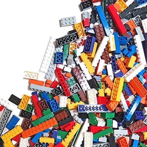 Imagem de jogar Platoon 6 Pound Bulk Building Bricks Set- 10 cores clássicas Bulk Building Blocks Play Set, peças genéricas de construção de tijolos, para meninos e meninas, compatível com todas as principais marcas