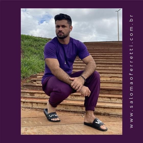 Imagem de Jogger Roxo Garnet SF Viscose.