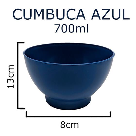 Imagem de Jogo 10 Cumbuca Plástica Pote Multiuso 700ml Revenda Top