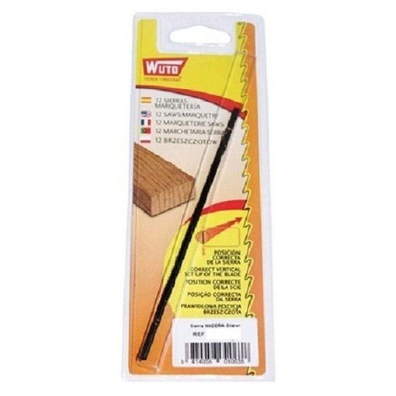Imagem de Jogo 12 lâminas serra tico tico para madeiras 6/13 ddbl wuto