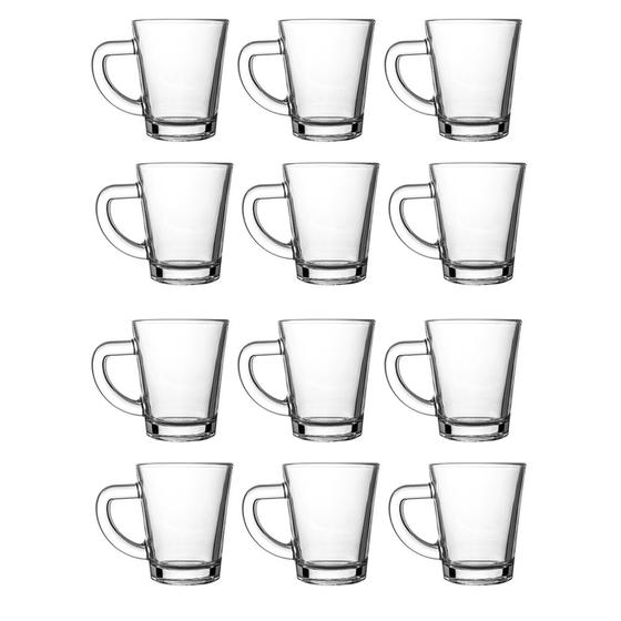Imagem de Jogo 12 Xícaras Café Vidro Casual 70ml Class Home