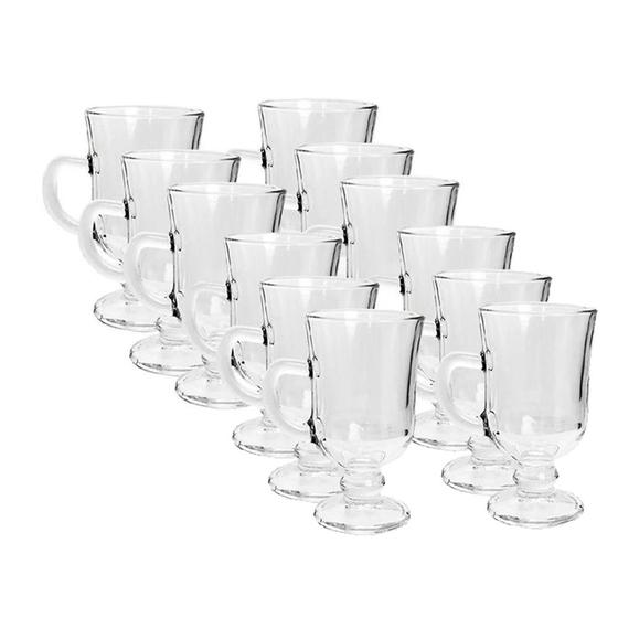 Imagem de Jogo 12 Xícaras Taça Caneca Café Chocolate Capuccino 110ml
