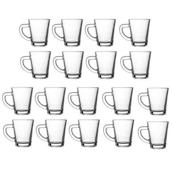 Imagem de Jogo 18 Xícaras Café Vidro Casual 70Ml Class Home