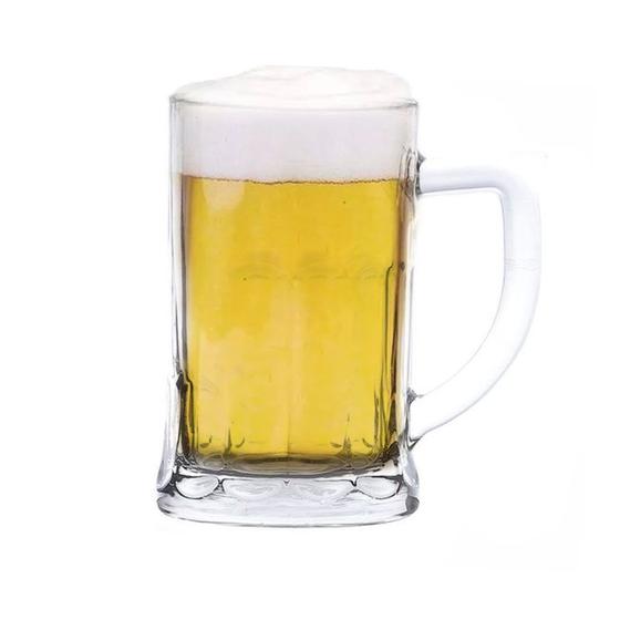 Imagem de Jogo 2 Canecas Para Chopp Cerveja Vidro com Alça 565ml Lyor