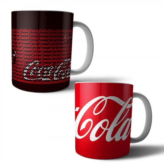 Imagem de Jogo  2 Canecas Porcelana Coca-cola 350ml (BD01)