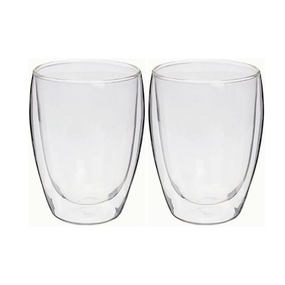 Imagem de Jogo 2 Copos Parede Dupla 300ml TCJ21020/7724 Mimo Style