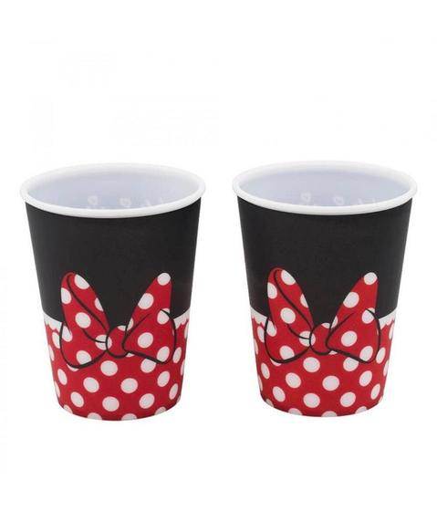 Imagem de Jogo 2 Copos Plástico Minnie 400ml Disney - Minas de Presentes