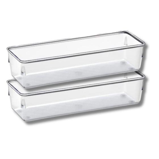 Imagem de Jogo 2 Organizador Gavetas Modular 5 Porta Talheres Multiuso