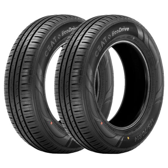 Imagem de Jogo 2 Pneus Ceat Aro 14 EcoDrive 185/65R14 86H