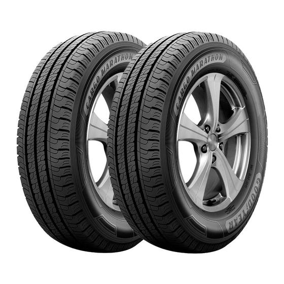 Imagem de Jogo 2 Pneus Goodyear Aro 16 Cargo Marathon 2 225/75R16 118/116R