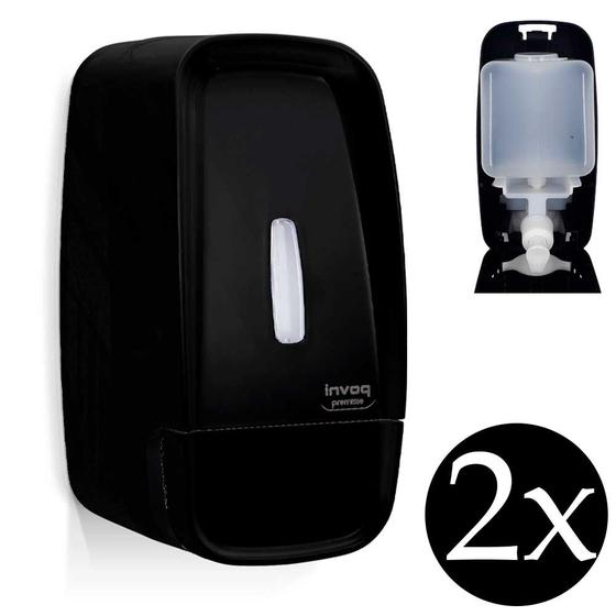 Jogo 2 saboneteira porta sabão Dispenser álcool gel sabonete líquido Invoq Premisse preta Compacta é ruim? Jogo 2 saboneteira porta sabão Dispenser álcool gel sabonete líquido Invoq Premisse preta Compacta é boa?