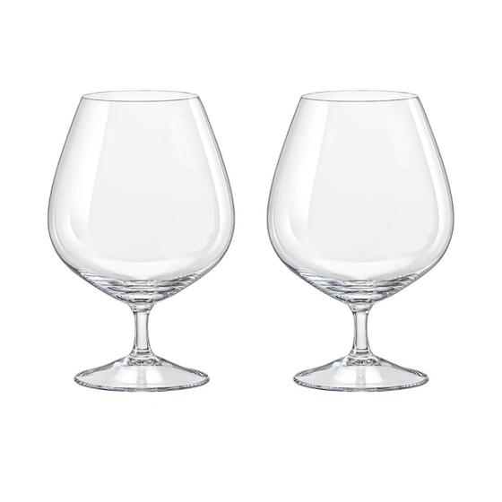 Imagem de Jogo 2 Taças De Cristal Cognac 600 Ml Linha Helena Bohemia