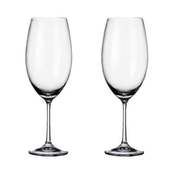 Imagem de Jogo 2 Taças De Cristal Vinho Bordeaux 630 Ml Milvus Bohemia