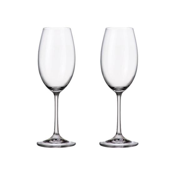 Imagem de Jogo 2 Taças De Cristal Vinho Branco 300 Ml Milvus Bohemia