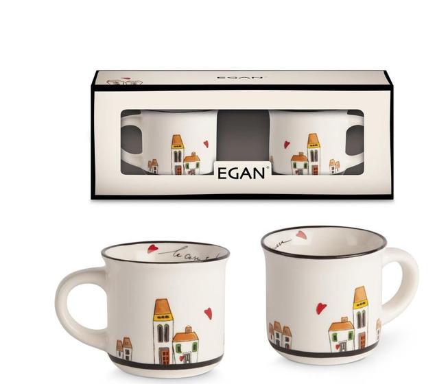 Imagem de Jogo 2 Xicaras Café Porcelana 80 ML Le Casette