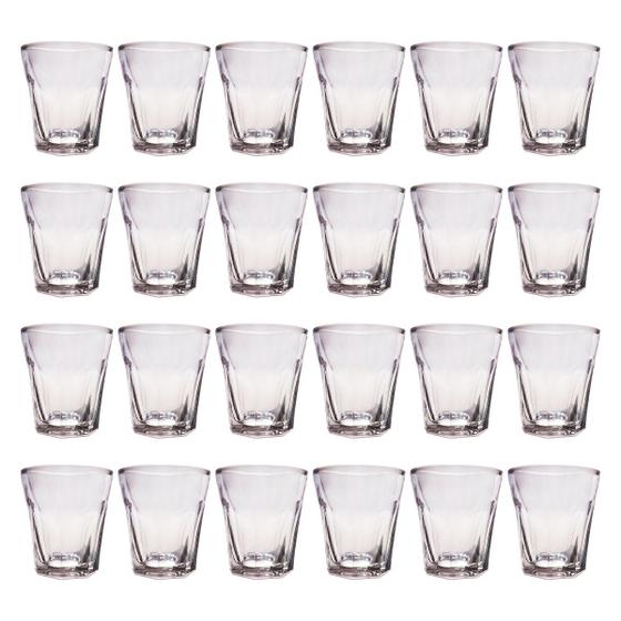 Imagem de Jogo 24 Copos Shot Vidro Tequila Cachaça Vodka Dose 45ml Bar