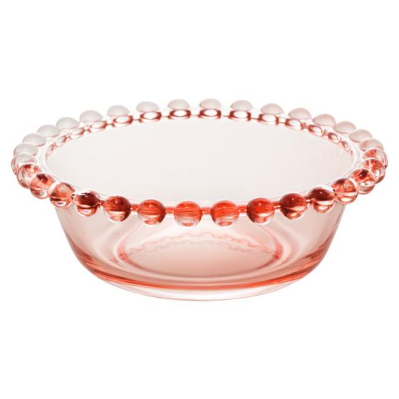 Imagem de Jogo 4 bowls 12 cm para sobremesa de cristal rosa Pearl Wolff - 28441