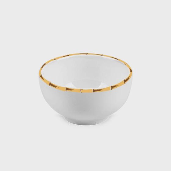 Imagem de Jogo 4 Bowls de Porcelana Modelo Bambu 14 x 7 cm LYOR