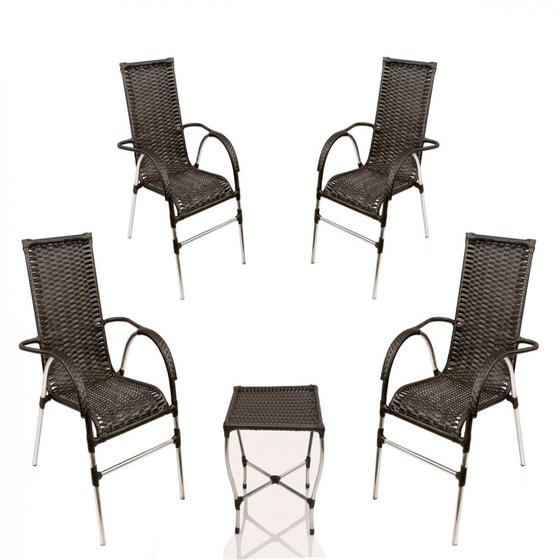 Imagem de Jogo 4 Cadeiras e Mesa Vênus - Área, Piscina, Jardim