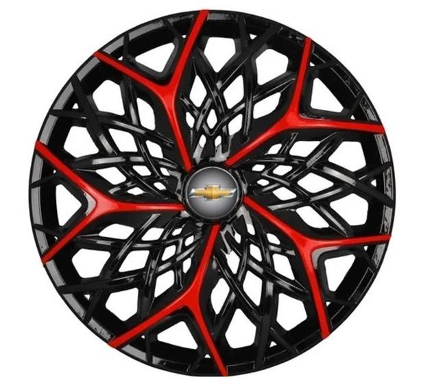Imagem de Jogo 4 Calota Aro 14 Moove Red Para Montana Spin Chevette