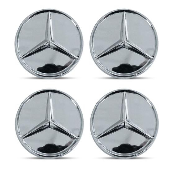 Imagem de Jogo 4 Calota Centro Roda Mercedes Classe ML 55 63 AMG Cromada