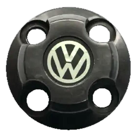 Imagem de Jogo 4 Calota Centro Roda Miolo Volkswagen 4 Furos Emblema