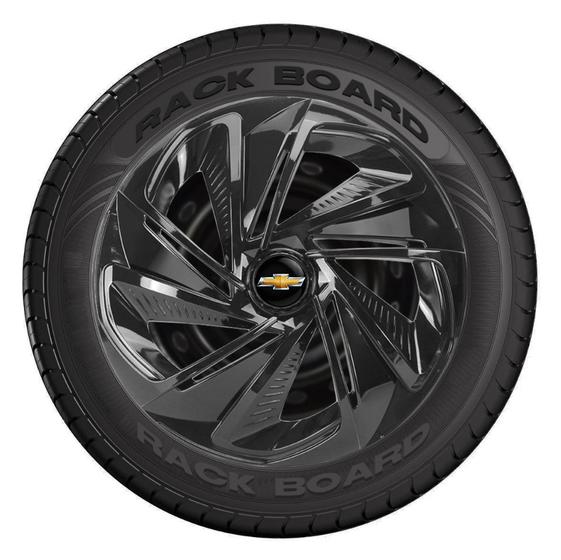 Imagem de Jogo 4 Calotas Esportivas Aro 13 Nitro Black Chevrolet GM