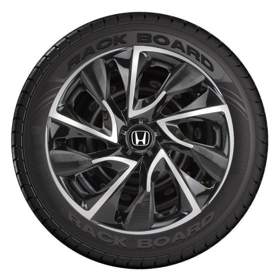 Imagem de Jogo 4 Calotas Esportivas Aro 14 DS4 Black Silver Honda