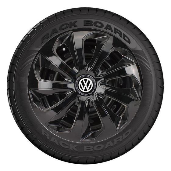 Imagem de Jogo 4 Calotas Esportivas Aro 14 Velox Black Volkswagen