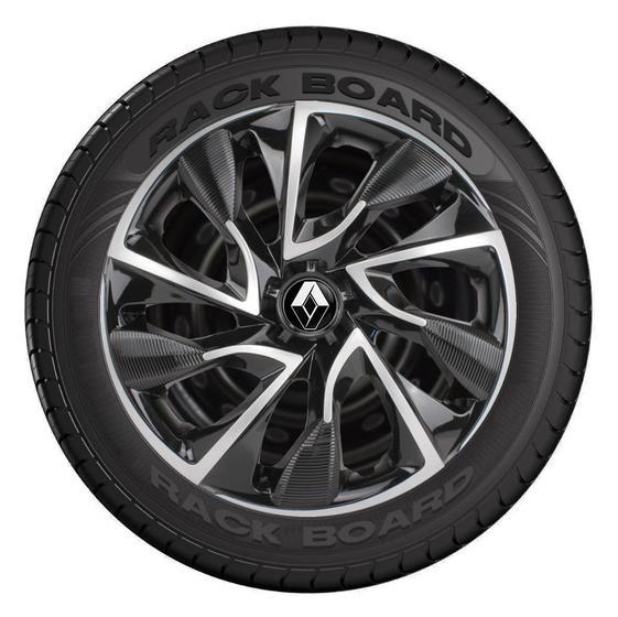 Jogo 4 Calotas Esportivas Aro 15 DS4 Black Silver Renault Menor preço em Jogo 4 Calotas Esportivas Aro 15 DS4 Black Silver Renault
