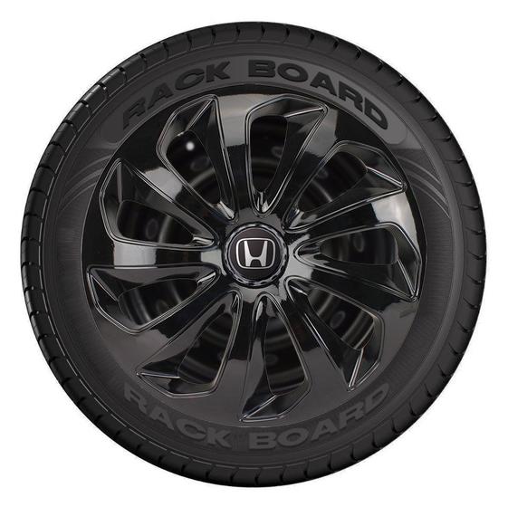 Jogo 4 Calotas Esportivas Aro 15 Velox Black Honda Menor preço em Jogo 4 Calotas Esportivas Aro 15 Velox Black Honda