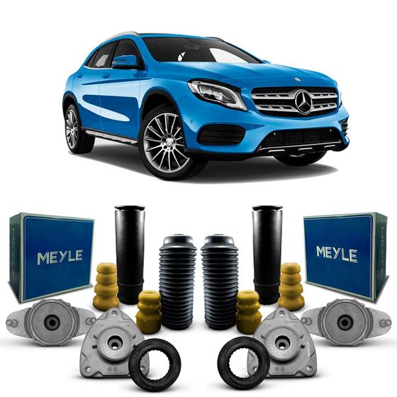 Imagem de Jogo 4 Kit Coxim Rolamento Batente Coifa Amortecedor Dianteiro Traseiro Mercedes Benz GLA 250 2015 2016 2017 2018 2019