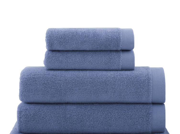 Jogo 4 Peças Toalha Banhão Buddemeyer Dual Air Cotton 100% Algodão Azul 1676 Menor preço em Jogo 4 Peças Toalha Banhão Buddemeyer Dual Air Cotton 100% Algodão Azul 1676