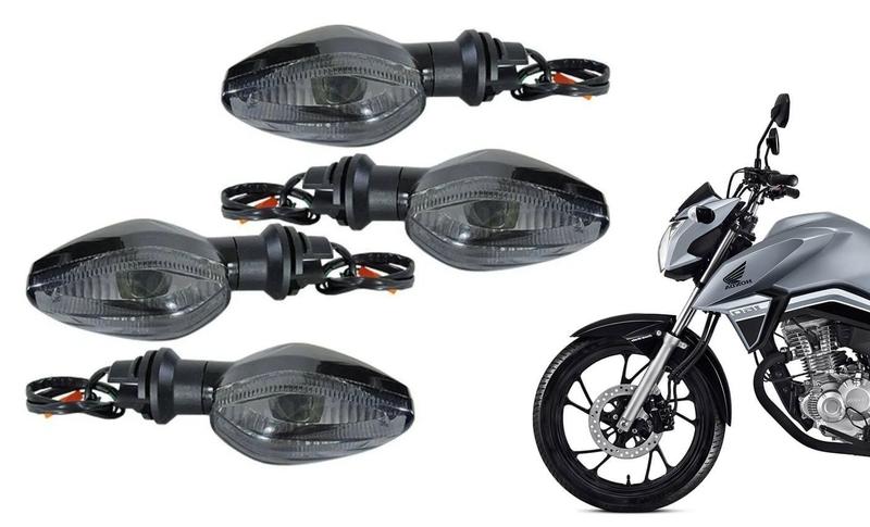 Jogo 4 Pisca Seta Sinaleira Lente Fume Honda Cg Titan Fan Cargo Start 125 150 160 De 2014 Até 2021 Menor preço em Jogo 4 Pisca Seta Sinaleira Lente Fume Honda Cg Titan Fan Cargo Start 125 150 160 De 2014 Até 2021