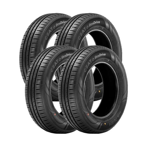 Jogo 4 Pneus Ceat Aro 14 EcoDrive 185/65R14 86H Menor preço em Jogo 4 Pneus Ceat Aro 14 EcoDrive 185/65R14 86H