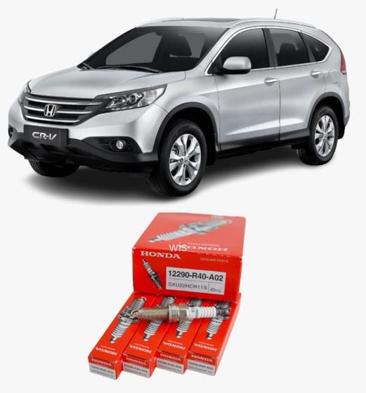 Imagem de Jogo 4 Velas Iridium  Denso Honda Crv 2.0 16V de 2012 a 2019