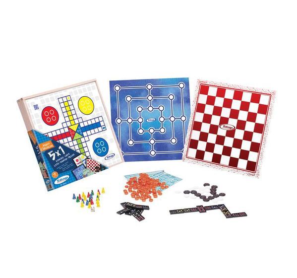 Jogo 5X1 Damas, Ludo, Trilha, Dominó e Loto - Xalingo Menor preço em Jogo 5X1 Damas, Ludo, Trilha, Dominó e Loto - Xalingo