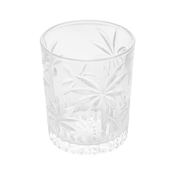 Imagem de Jogo 6 copos baixos em cristal de chumbo para Whisky Palm Tree 340ml - Wolff