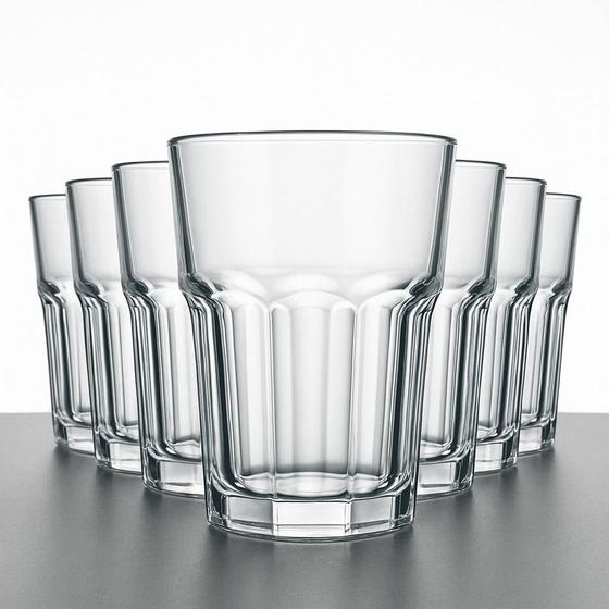 Imagem de Jogo 6 Copos Bristol 410ml Nadir Vidro Long Drink Água Suco Luxo