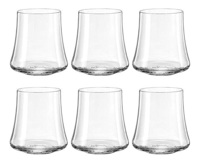 Imagem de Jogo 6 Copos De Cristal Para Whisky 350Ml Linha Xtra Bohemia