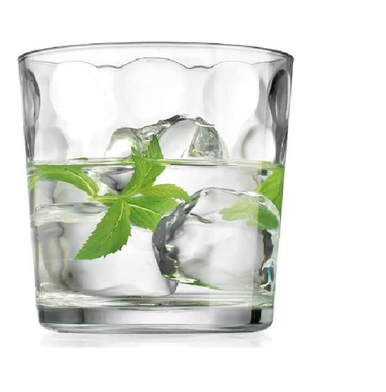 Imagem de Jogo 6 copos de vidro 380 ml suco água whisky pasabahçe