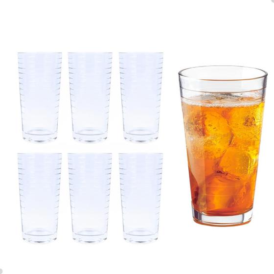 Imagem de Jogo 6 Copos De Vidro Tower 250ml Cada 