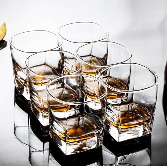 Jogo 6 Copos De Vidro Whisky Diamonds 240ml Menor preço em Jogo 6 Copos De Vidro Whisky Diamonds 240ml