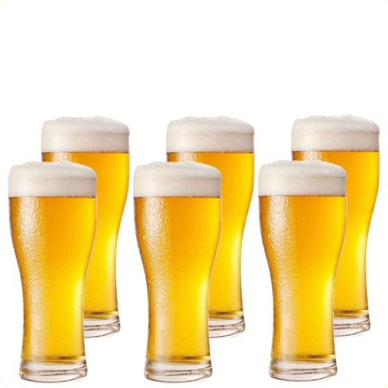 Imagem de Jogo 6 Copos Lager Munich Tulipa Chopp Cerveja Vidro 195ml